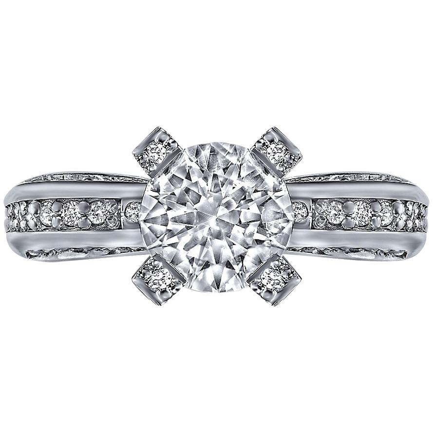 Alex Soldier Bague de cocktail de fiançailles en or avec diamants et sensualité moderne
