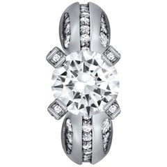 Alex Soldier Bague de cocktail de fiançailles en or avec diamants et sensualité moderne