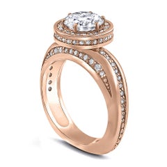 Alex Soldier Modern Sensuality Diamond Halo Hope Engagement Cocktail Ring