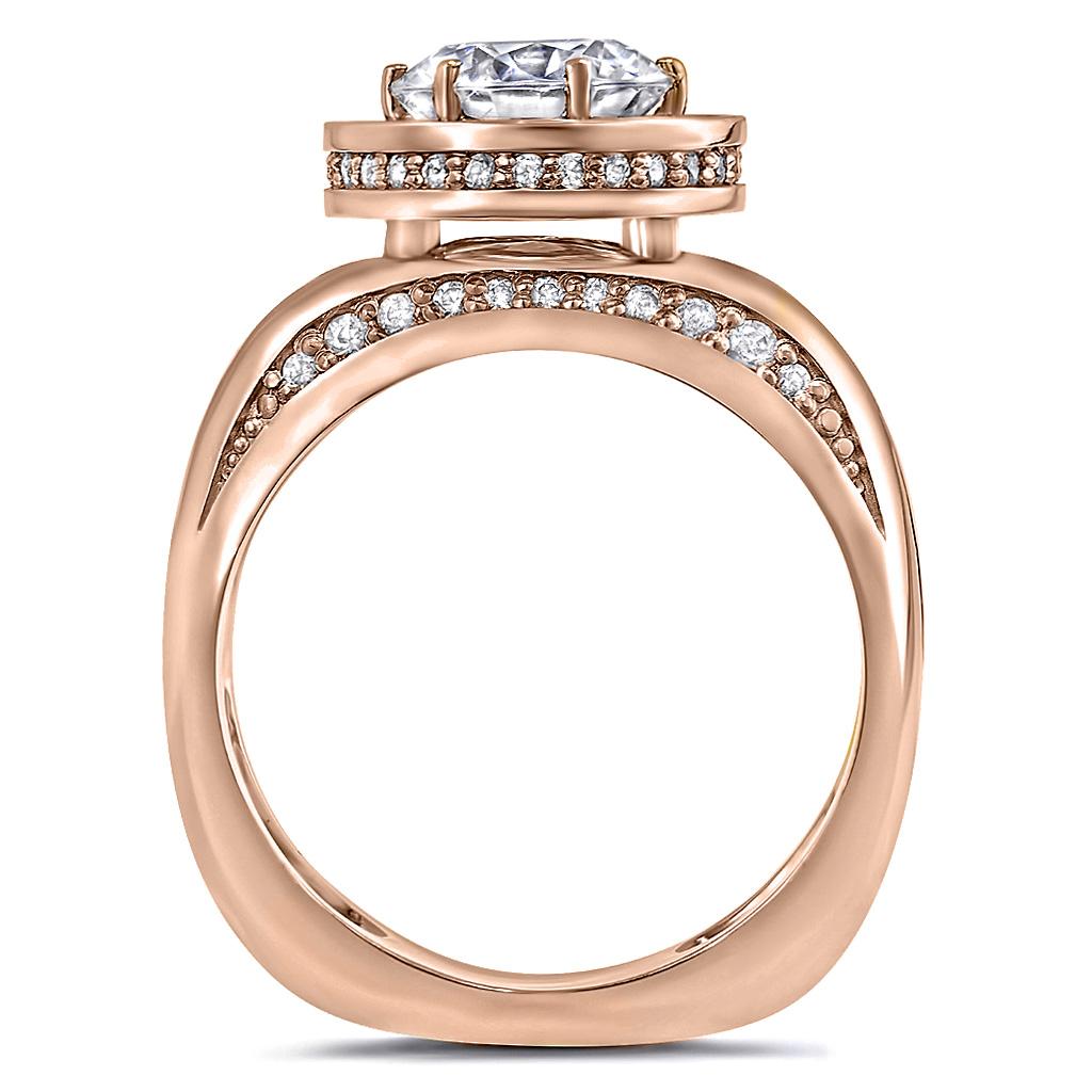 Contemporaneo Alex Soldier Anello cocktail di fidanzamento con diamante aureolato Modern Sensuality Hope in vendita