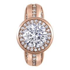 Alex Soldier Modern Sensuality Diamond Halo Hope Engagement Cocktail Ring
