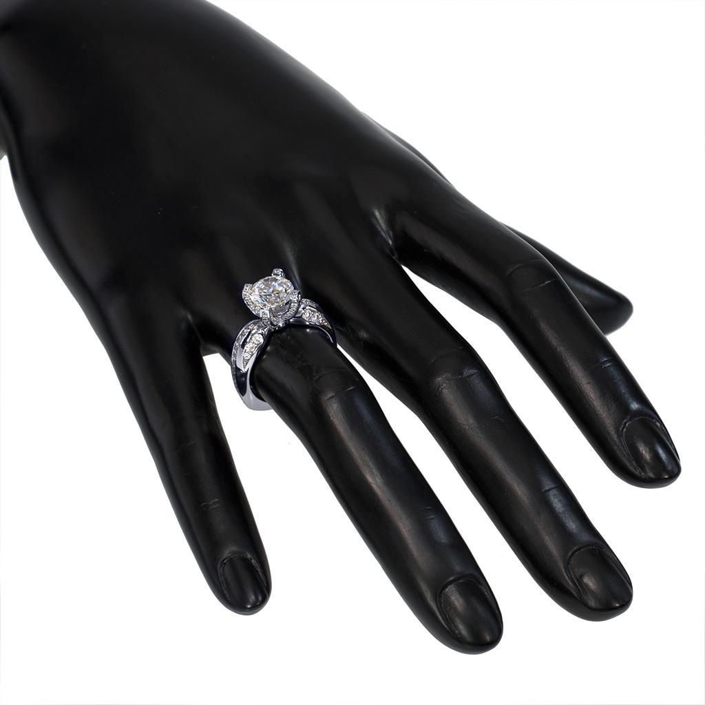Alex Soldier - Anello di fidanzamento in platino con diamante - Sensualità moderna In condizioni Nuovo in vendita a New York, NY