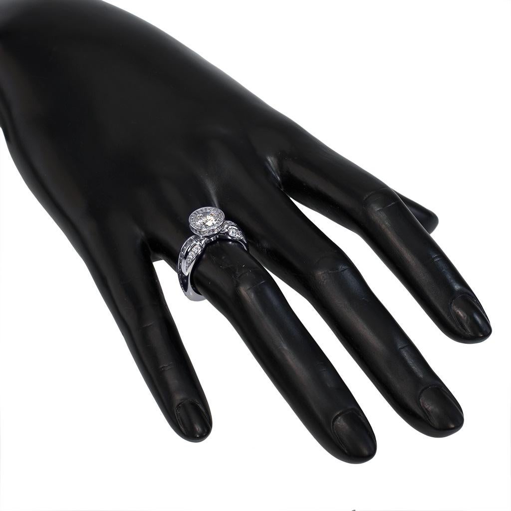 Alex Soldier - Anello di fidanzamento in platino con diamante - Sensualità moderna In condizioni Nuovo in vendita a New York, NY