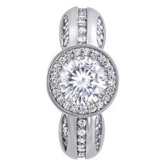 Alex Soldier Modern Sensuality Diamond Platinum Engagement Wedding Cocktail Ring