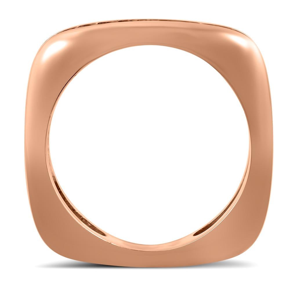 Contemporain Alex Soldier Modern Sensuality Anneau de mariage à une unité en or rose et diamants en vente