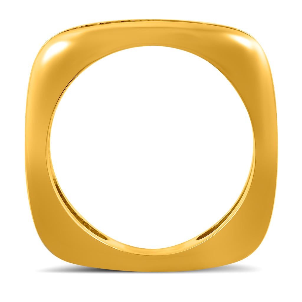 Contemporain Alex Soldier Modern Sensuality Anneau de mariage en or jaune à diamants pour une unité en vente