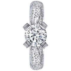 Alex Soldier Princess Diamond Gold Engagement Ring Handmade in NYC