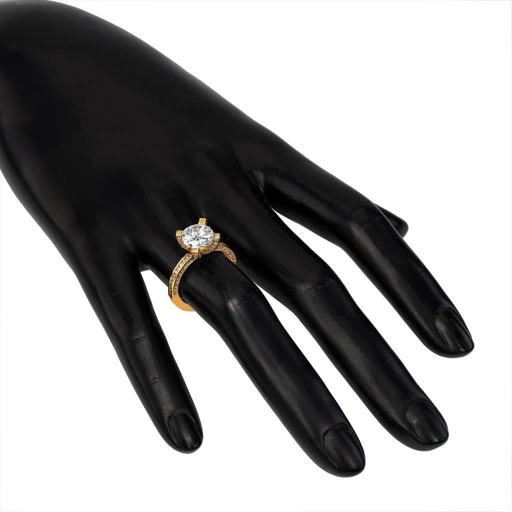 Bague de fiançailles en or Alex Soldier Princesse Diamant Unique en son genre Fait à la main à NYC Unisexe en vente