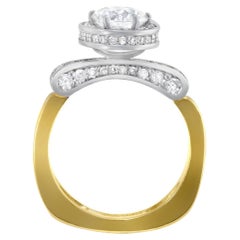 Alex Soldier Serendipity Diamond and 18k Gold Engagement Ring Handmade in NYC