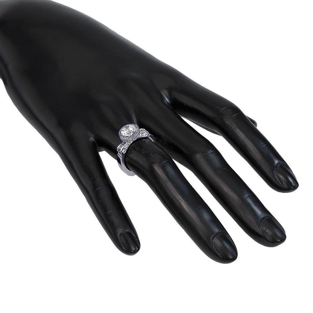 Anello Alex Soldier Serendipity con diamanti e platino. Realizzato a mano a NYC. in vendita 1