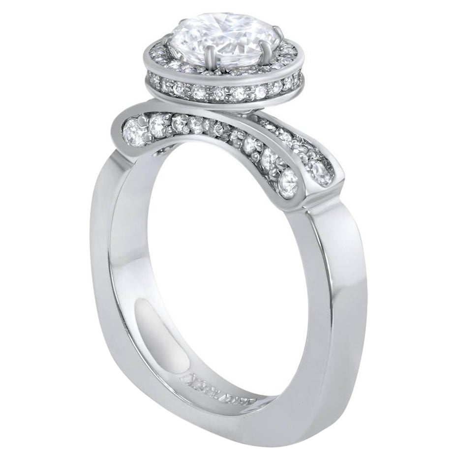 Anello Alex Soldier Serendipity con diamanti e platino. Realizzato a mano a NYC. in vendita
