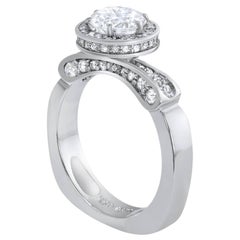 Anello Alex Soldier Serendipity con diamanti e platino. Realizzato a mano a NYC.