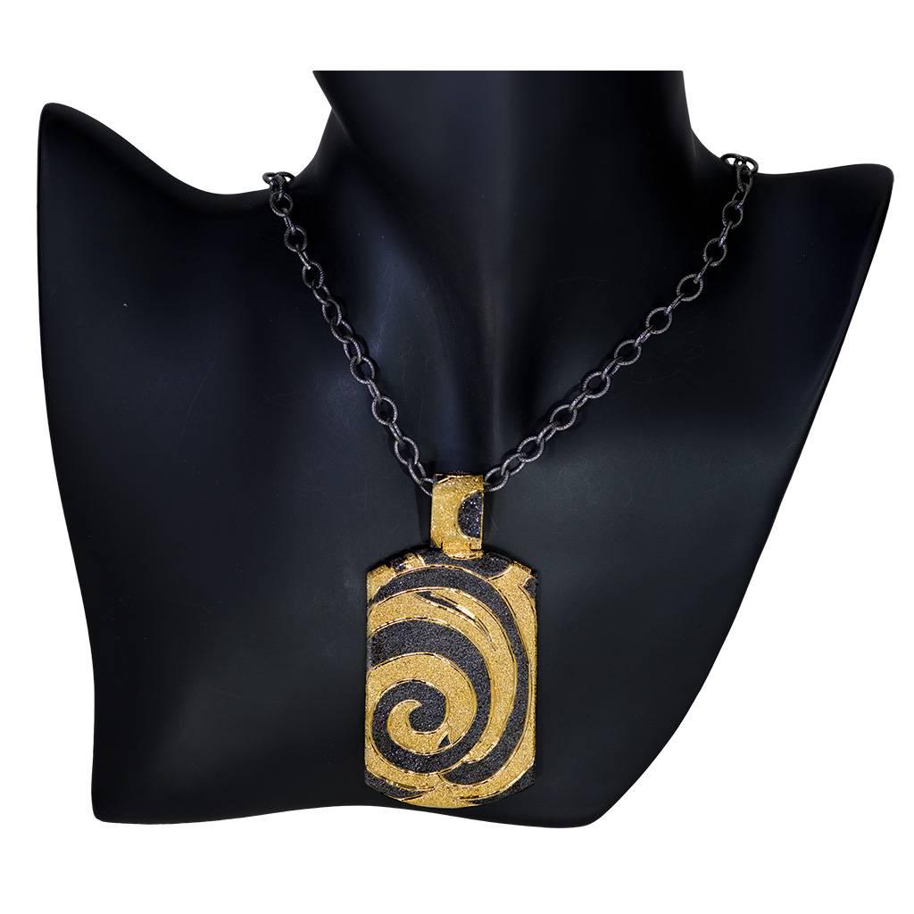Alex Soldier Plata de Ley Oro Platino Colgante Collar Made in NYC en venta 1