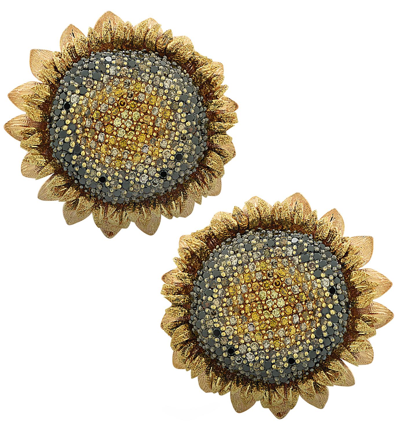 Men's Alex Soldier Sunflower Earrings