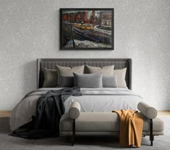 Electro Car Go (American Post-War, Impressionist, Boston, Streetcar, Tram)