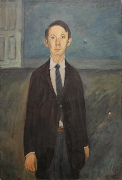 Self Portrait (American Post-War, Impressionist, Suite - FREE U.S. Shipping)