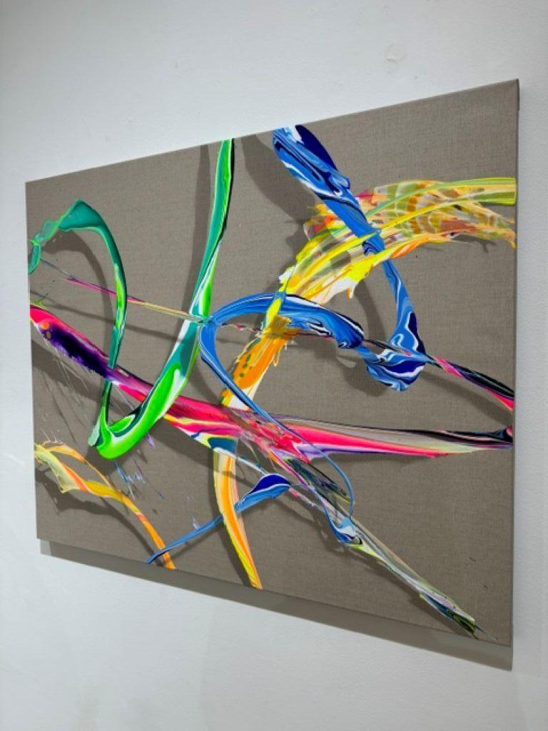 AV ONE 1020 - Abstract Painting Marrone di Alex Voinea