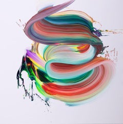 AV 863 -  A Liquid Abstraction in Red, Green, and Purple