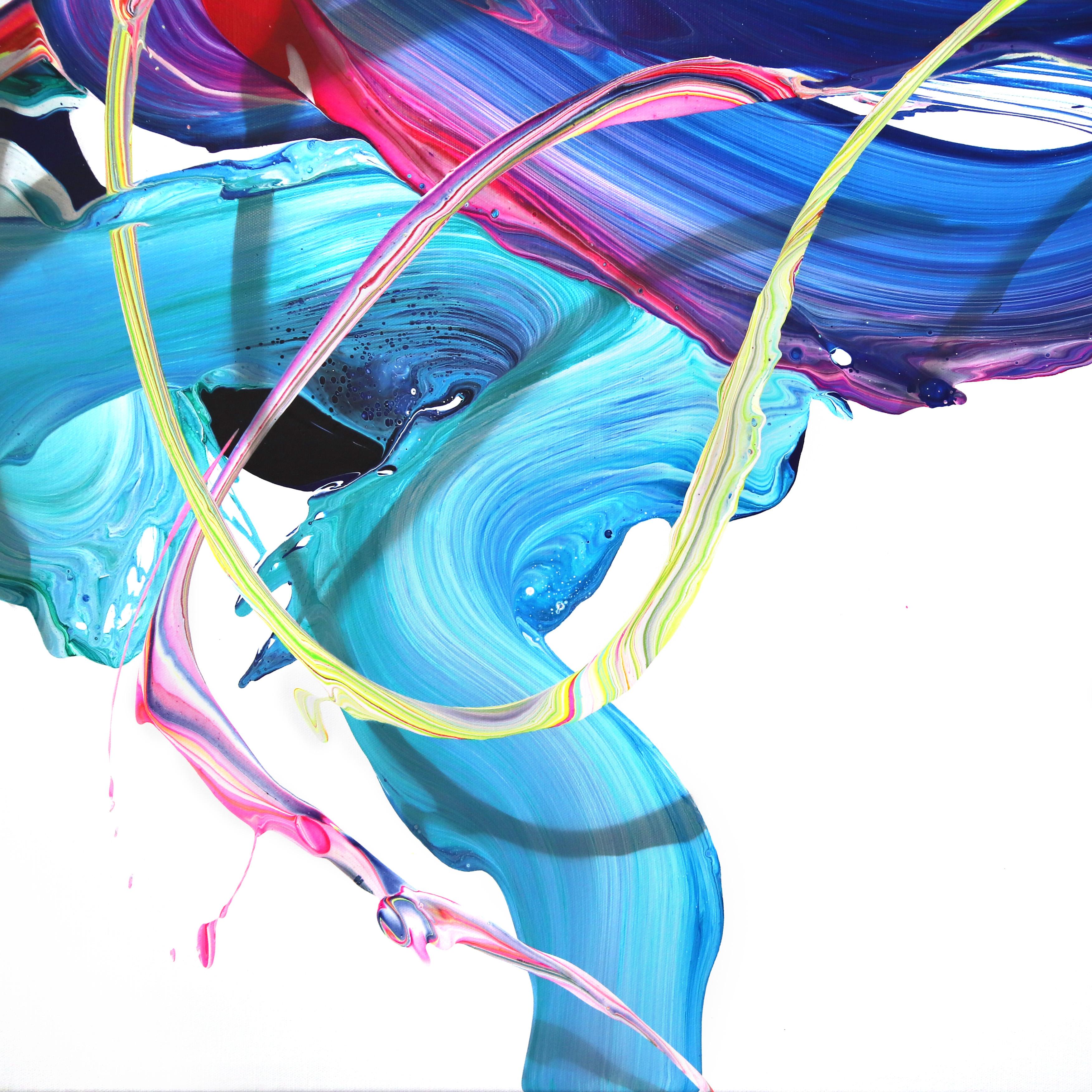 av_1014-15 (Dittico) - Pittura astratta colorata originale contemporanea in vendita 2