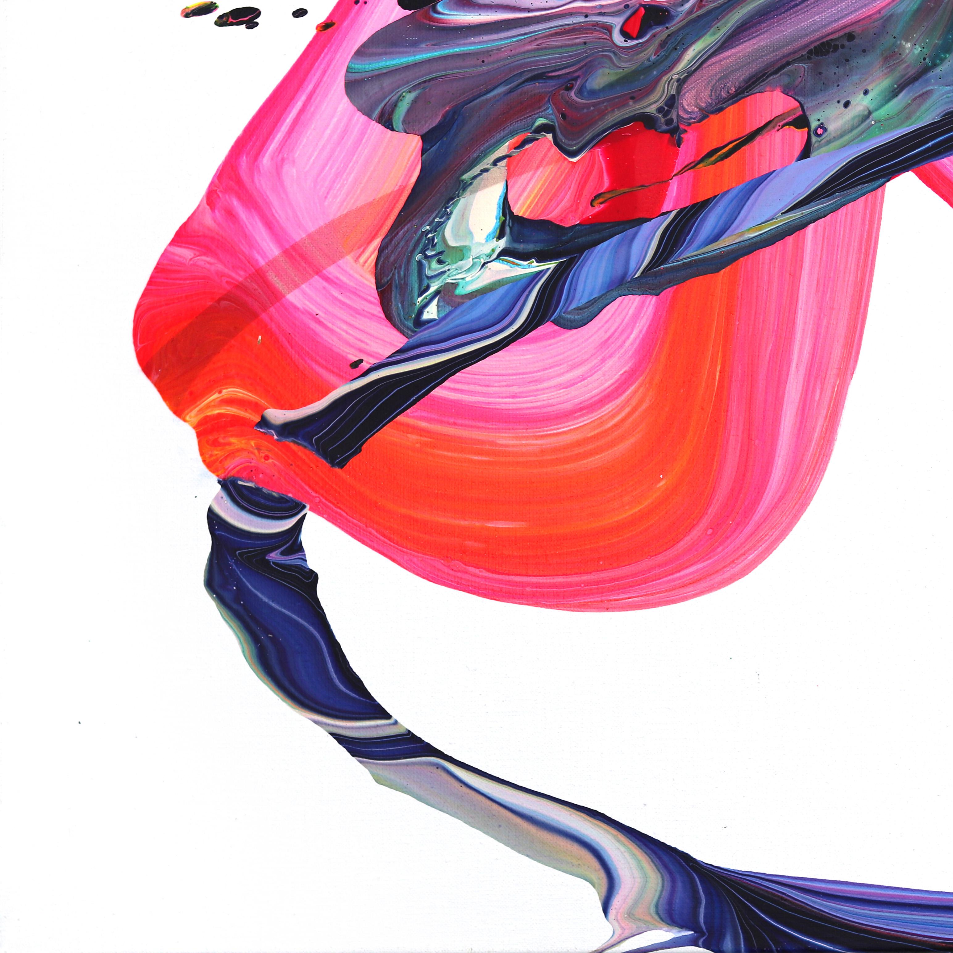 av_825 - Pittura astratta contemporanea originale con texture colorata su tela in vendita 3