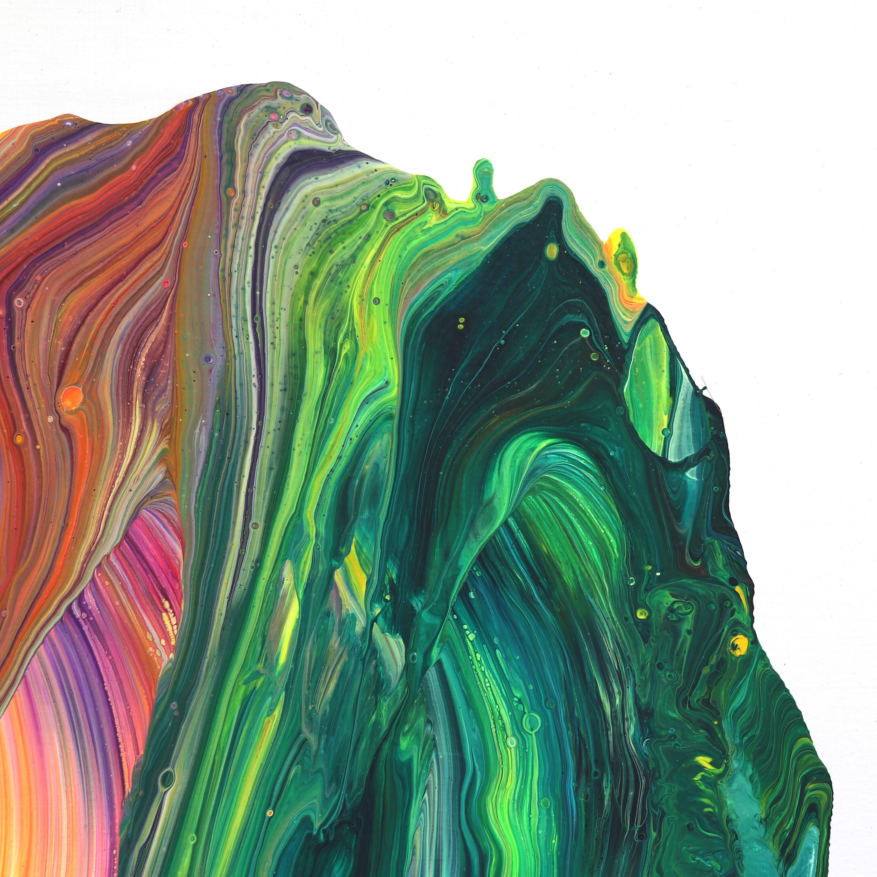 av_937 - Pittura astratta contemporanea originale con texture colorata su tela in vendita 3