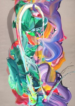 av_943 - Large Colorful Textured Original Modern Abstract Painting on Linen