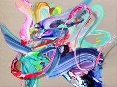 av_965 - Colorful Textured Original Contemporary Abstract Painting on Canvas