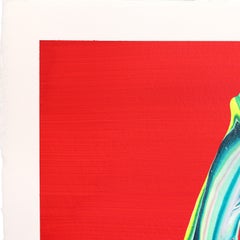 avp_1206 - Buntes strukturiertes abstraktes Originalgemälde auf Papier