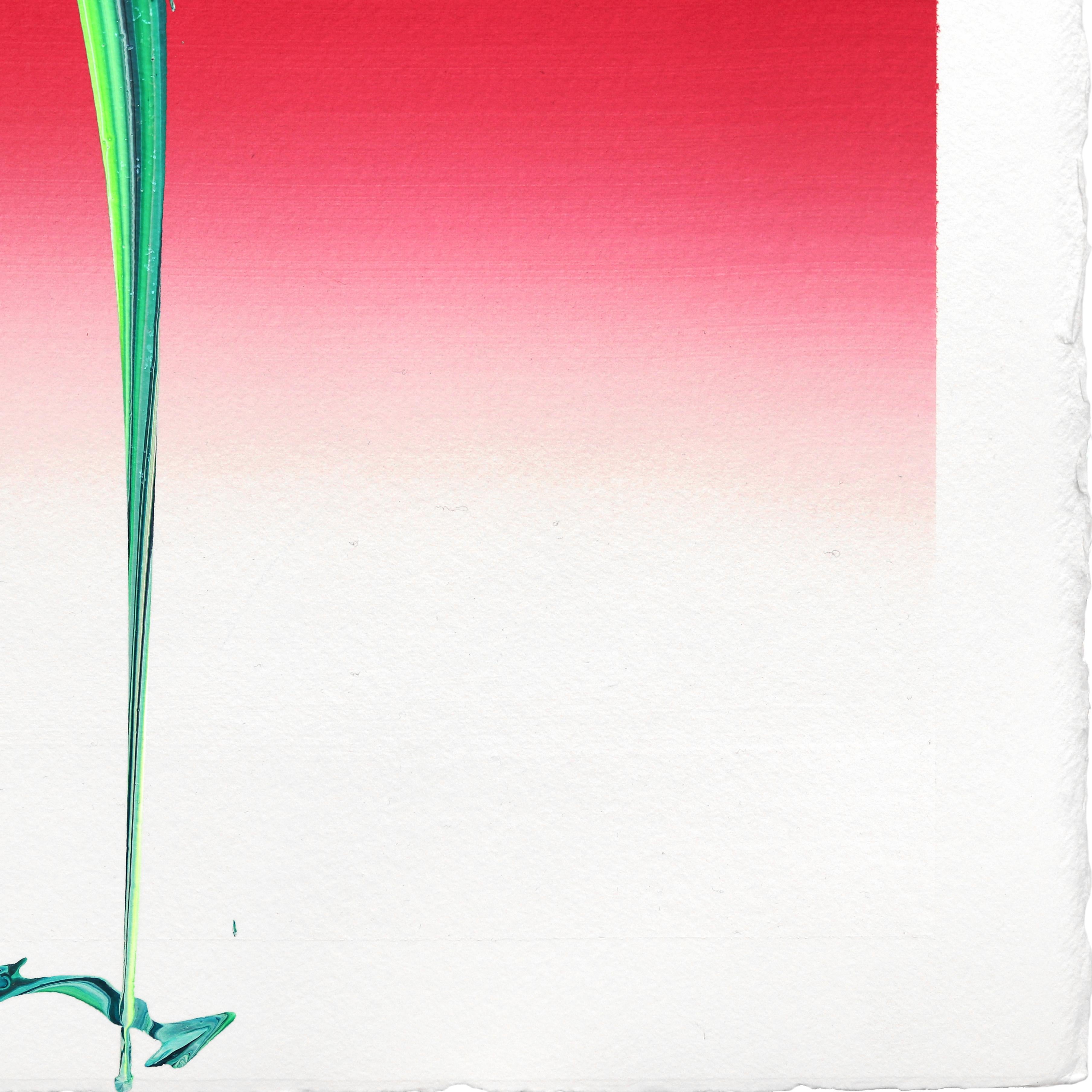 avp_1206 - Texture colorée Peinture abstraite contemporaine originale sur papier en vente 1