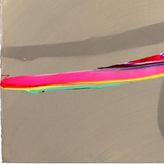 avp_1454 - Expressive Color Drenched Abstract Contemporary Painting on Paper