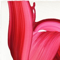 avp_1631 - Original Abstract Deep Magenta Tone Contemporary Painting on Paper