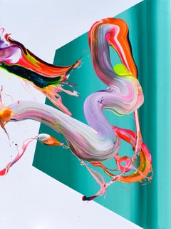 Niveles de Alex Voinea - Cuadro abstracto contemporáneo de colores
