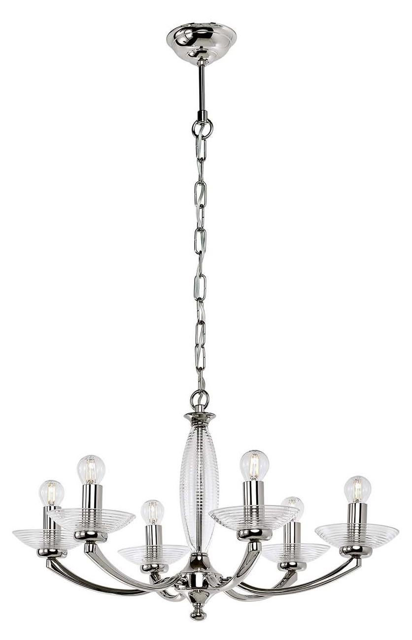 Italian Alexa 6-Light Chandelier #1 For Sale