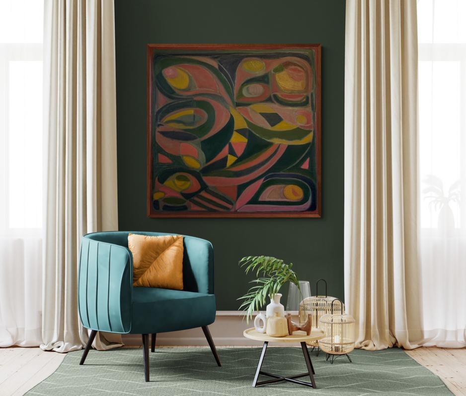 Boogie Woogie no.1, Abstrakt, Zeitgenössisch, Landschaft, Natur im Angebot 1