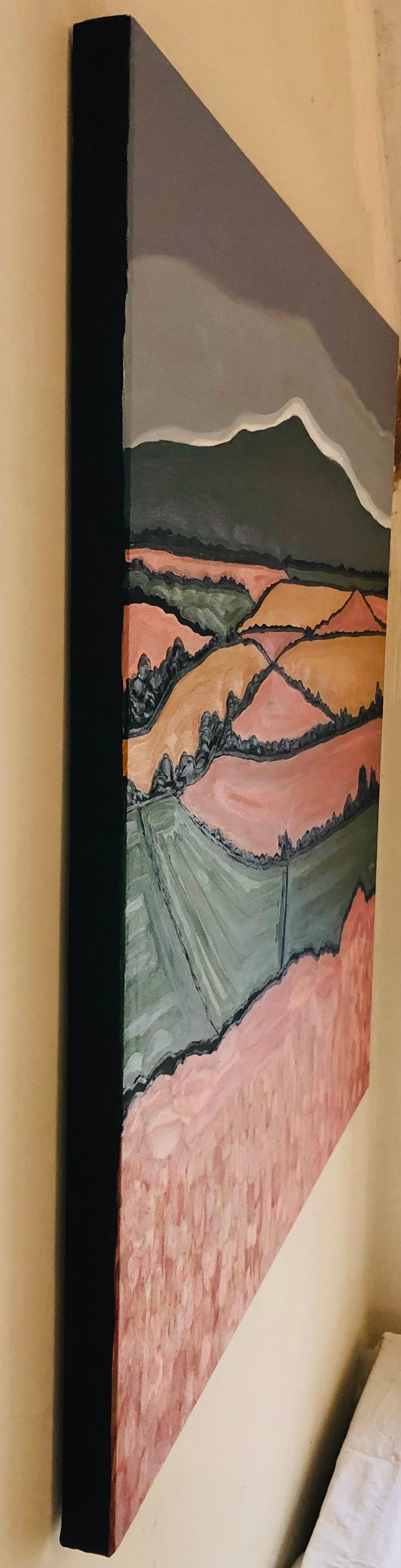 Devon Hille. N. 1 e N. 2, dittico, pittura originale, paesaggio - Painting Contemporaneo di Alexa Roscoe