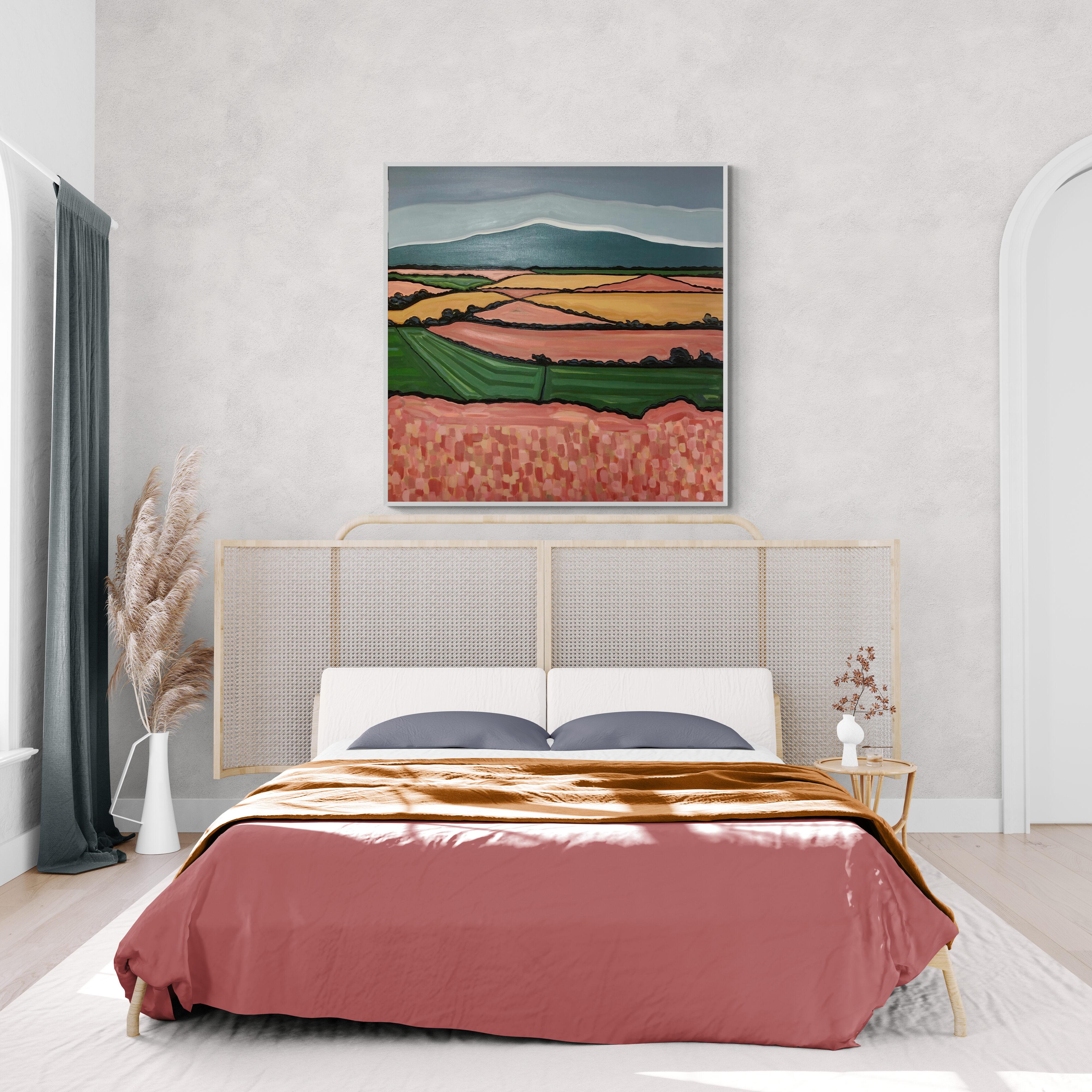 Devon Hille. N. 1 e N. 2, dittico, pittura originale, paesaggio in vendita 1