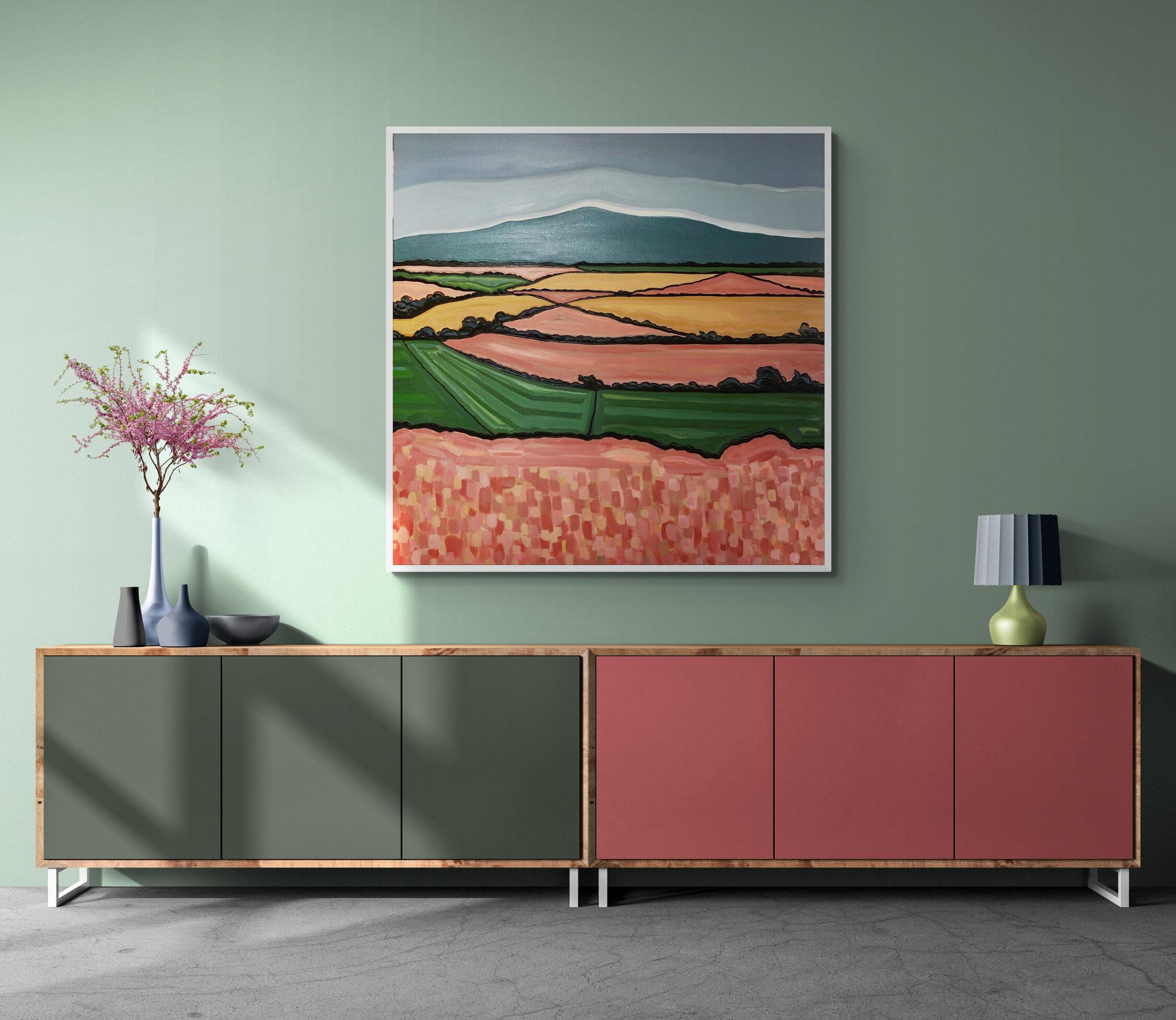 Devon Hille. N. 1 e N. 2, dittico, pittura originale, paesaggio in vendita 3
