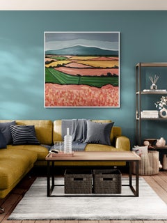 Devon Hills. No 1, original painting, landscape, abstract, contemporary