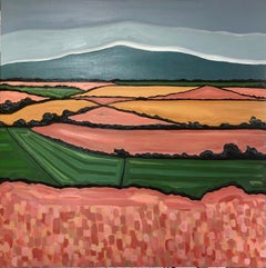 Devon Hille. N. 1, dipinto originale, paesaggio, astratto, contemporaneo