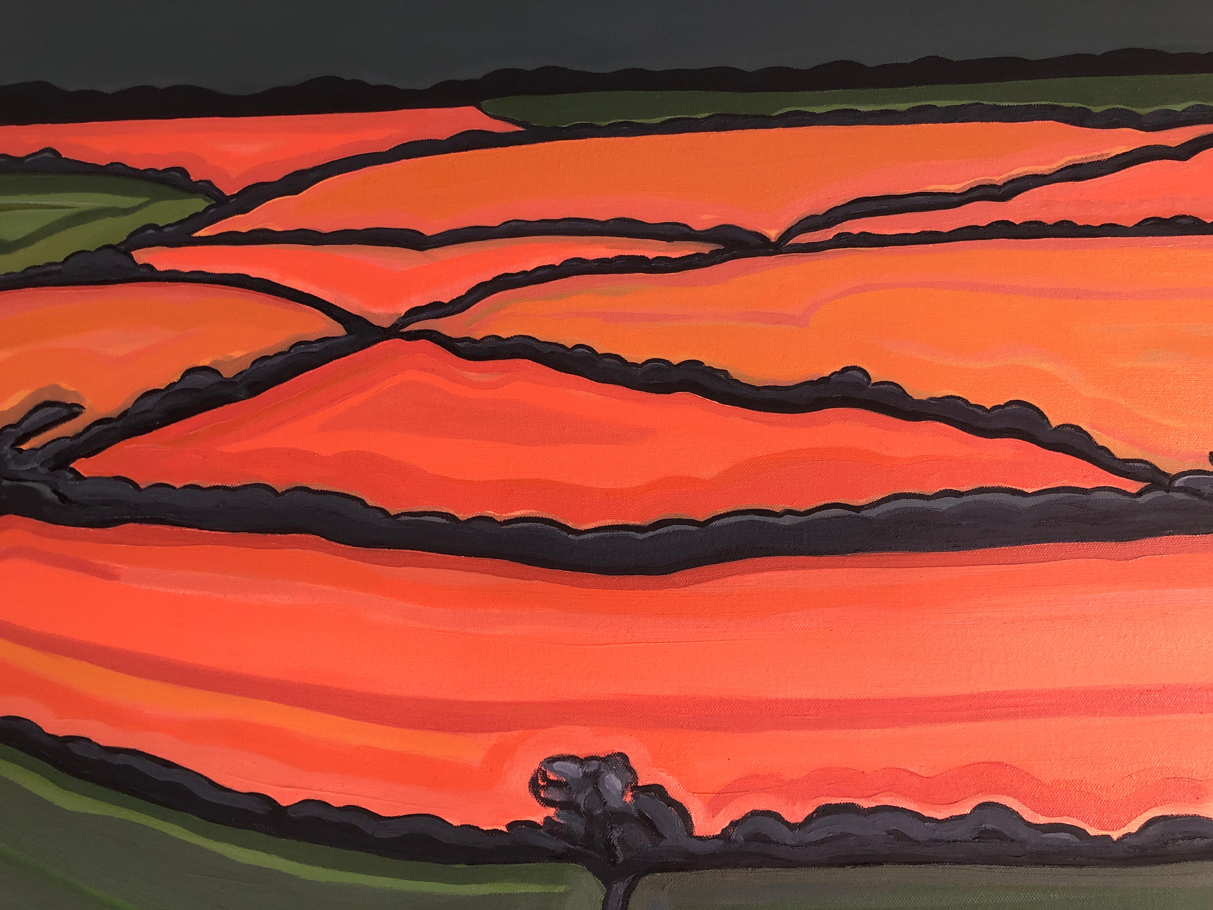 Devon Hills No2, Originalgemälde, Landschaft, Contemporary im Angebot 2