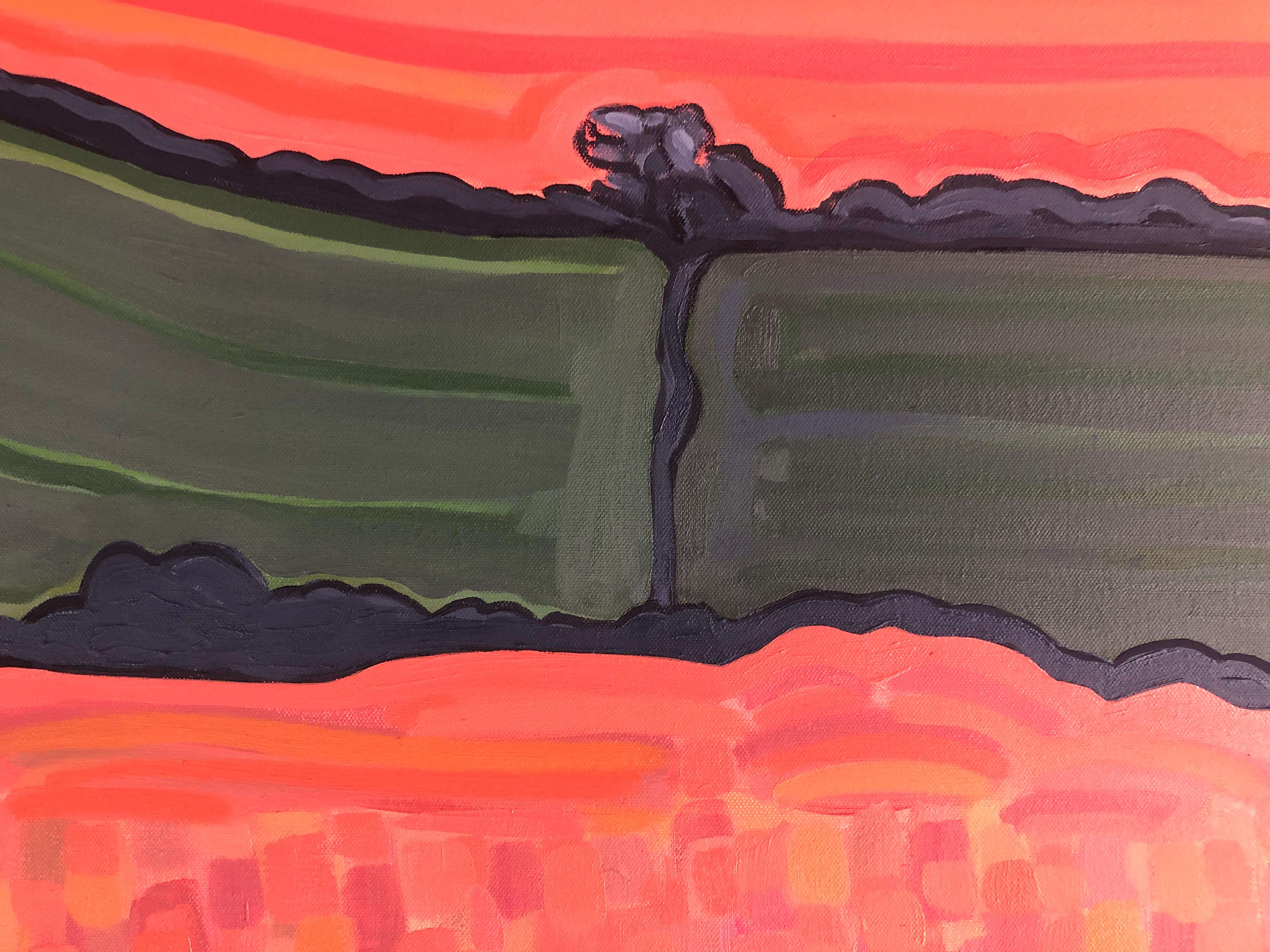 Devon Hills No2, Originalgemälde, Landschaft, Contemporary im Angebot 3