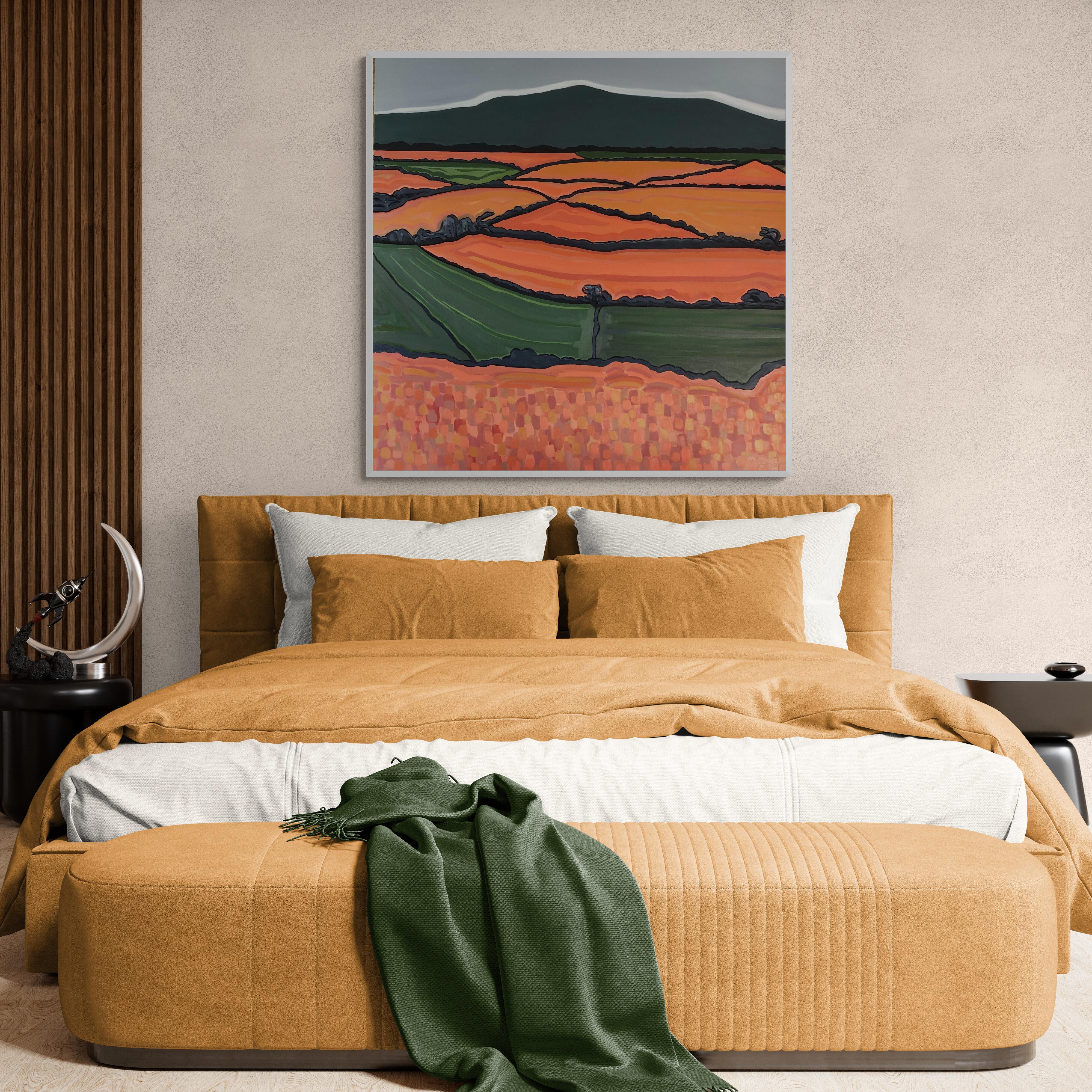 Devon Hills No2, Originalgemälde, Landschaft, Contemporary im Angebot 4