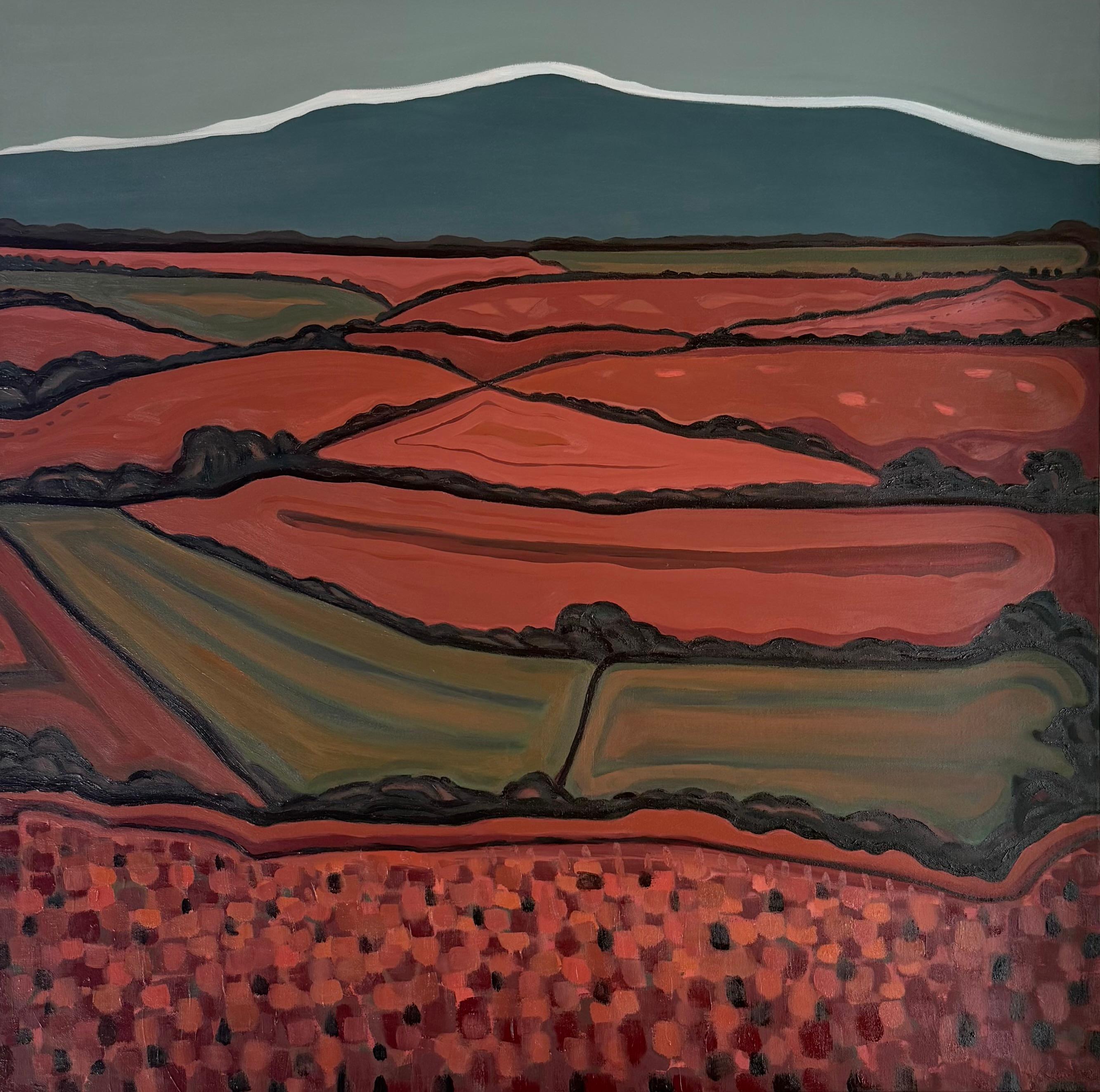 Devon Hills Nr. 3, Abstrakt, Zeitgenössisch, Landschaft, Nature