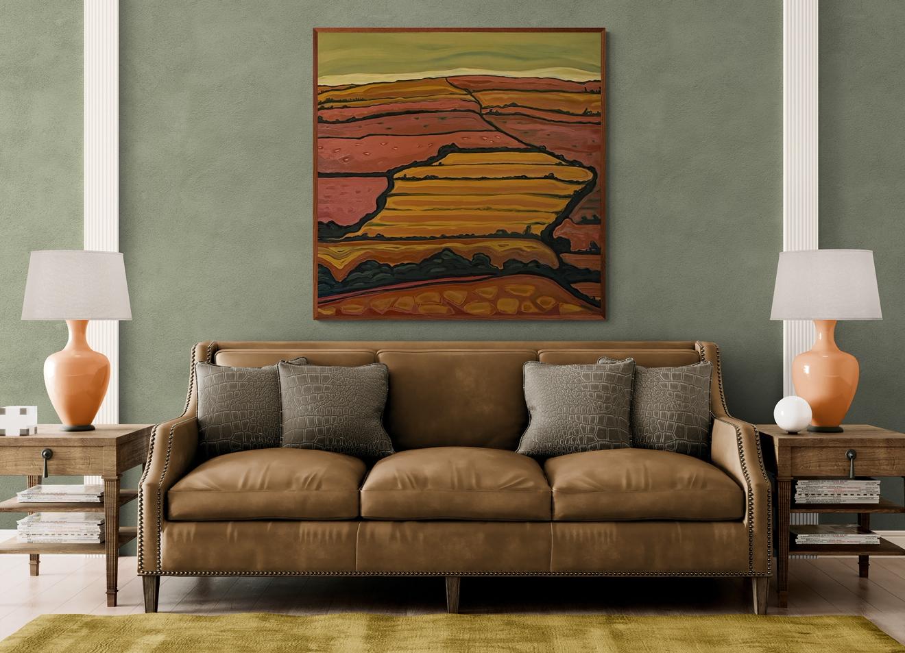 Fields of Flow no.1, Abstract, Contemporary, landscape, nature For Sale 4