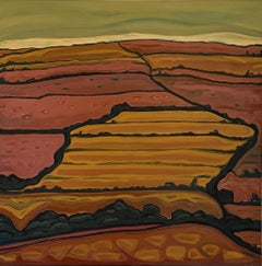 Fields of Flow no.1, Abstrakt, Zeitgenössisch, Landschaft, Natur