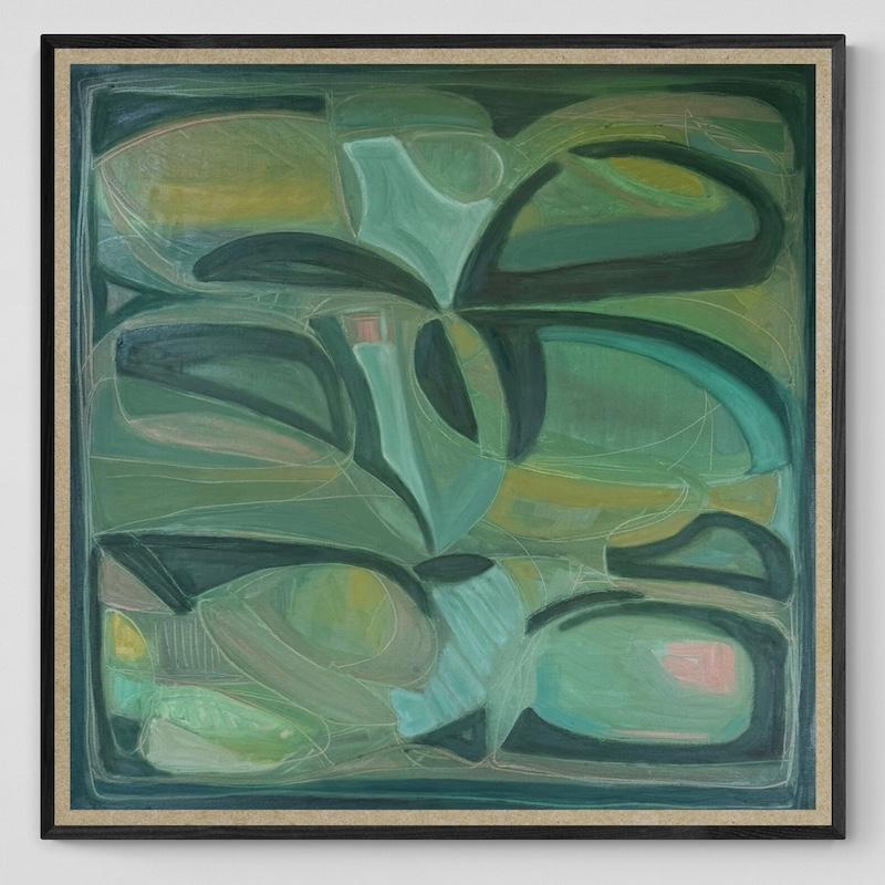 Forms and Flow no.1, Abstrakt, Zeitgenössisch, Landschaft, Natur im Angebot 7