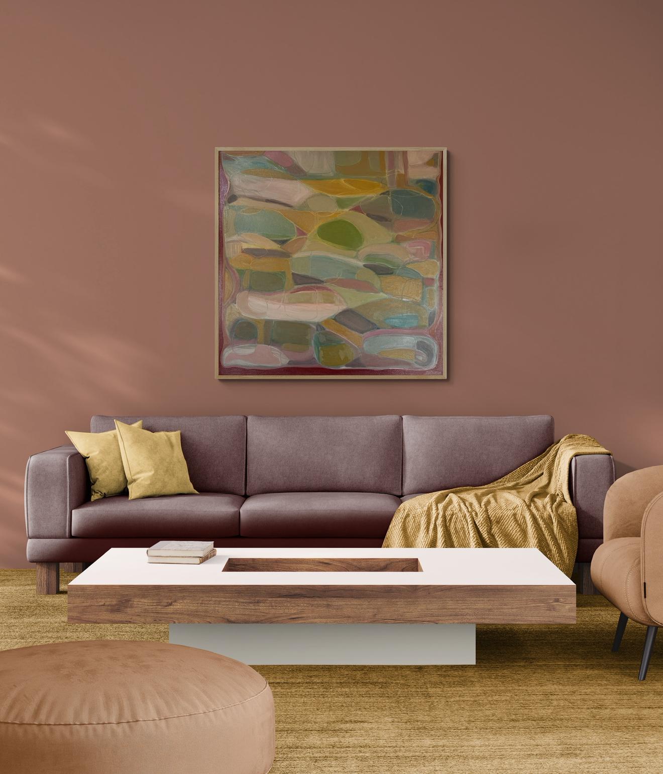 Flujo orgánico nº 1, Abstracto, Contemporáneo, paisaje, naturaleza - Painting de Alexa Roscoe