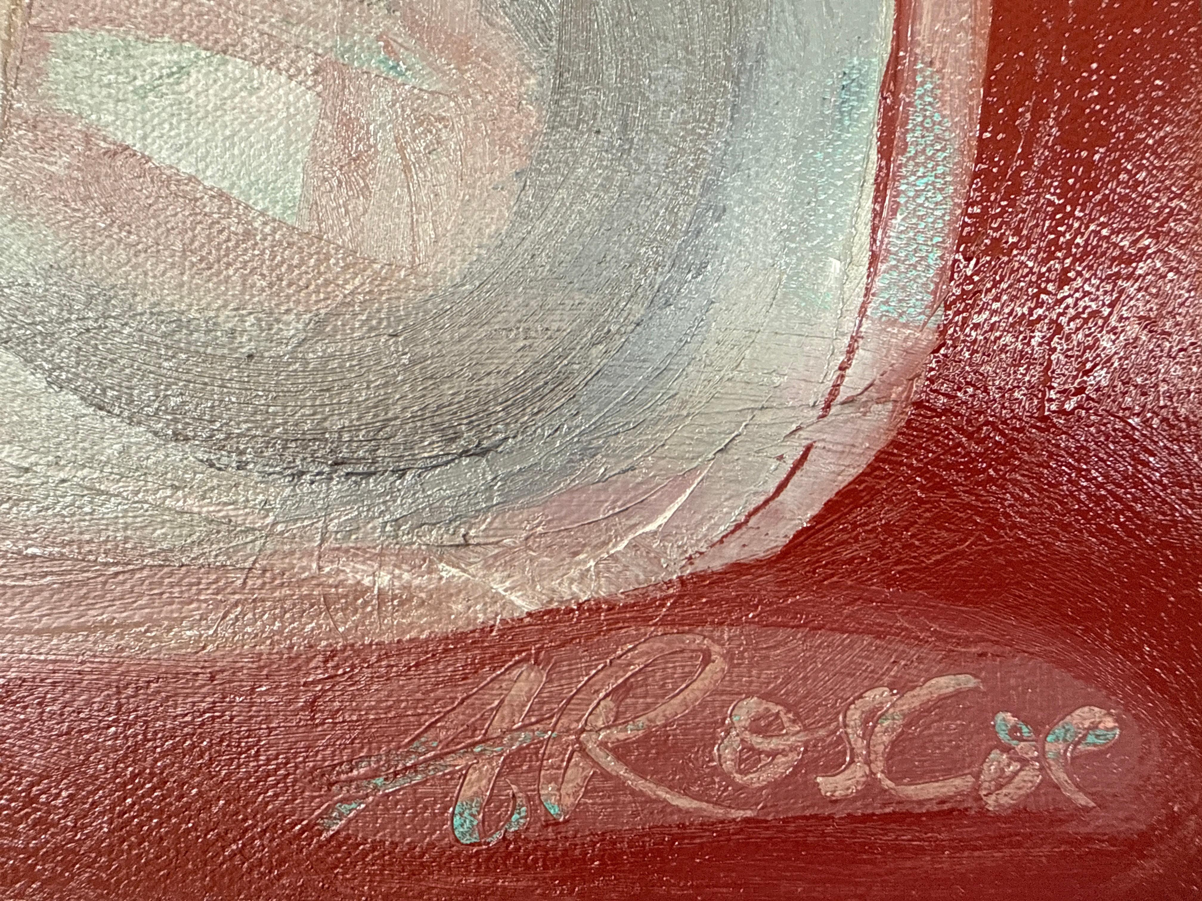 Flujo orgánico nº 1, Abstracto, Contemporáneo, paisaje, naturaleza - Abstract Painting Marrón de Alexa Roscoe