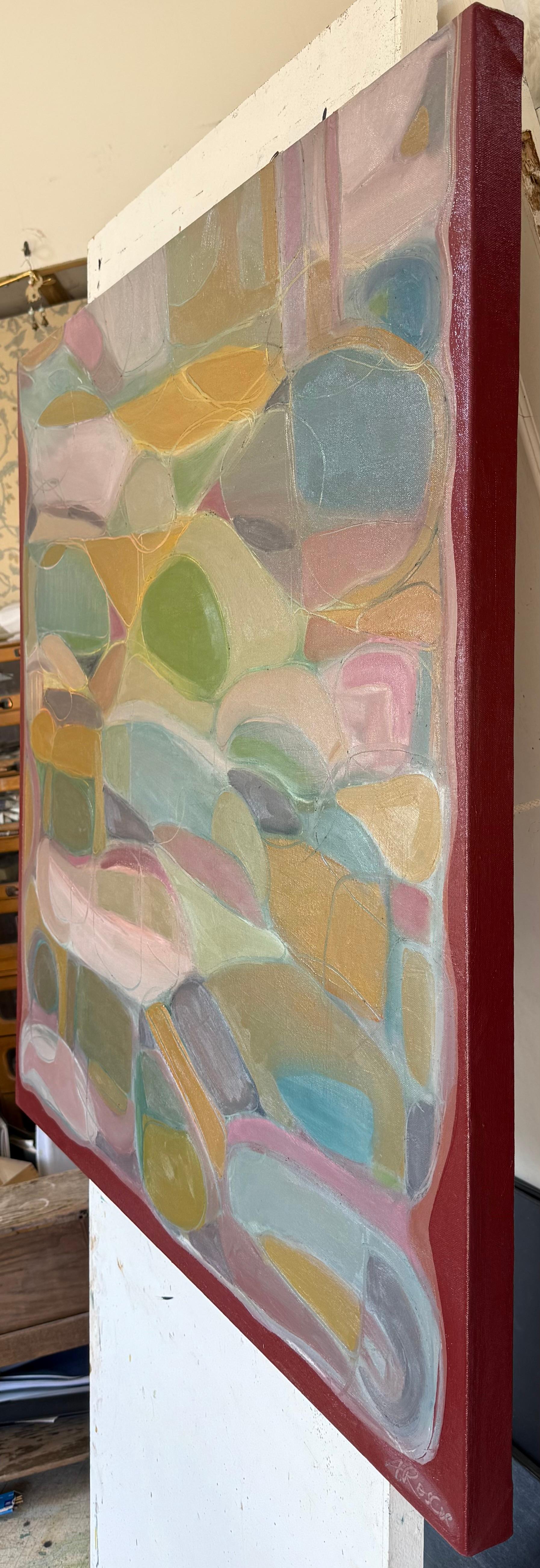 Flujo orgánico nº 1, Abstracto, Contemporáneo, paisaje, naturaleza en venta 1