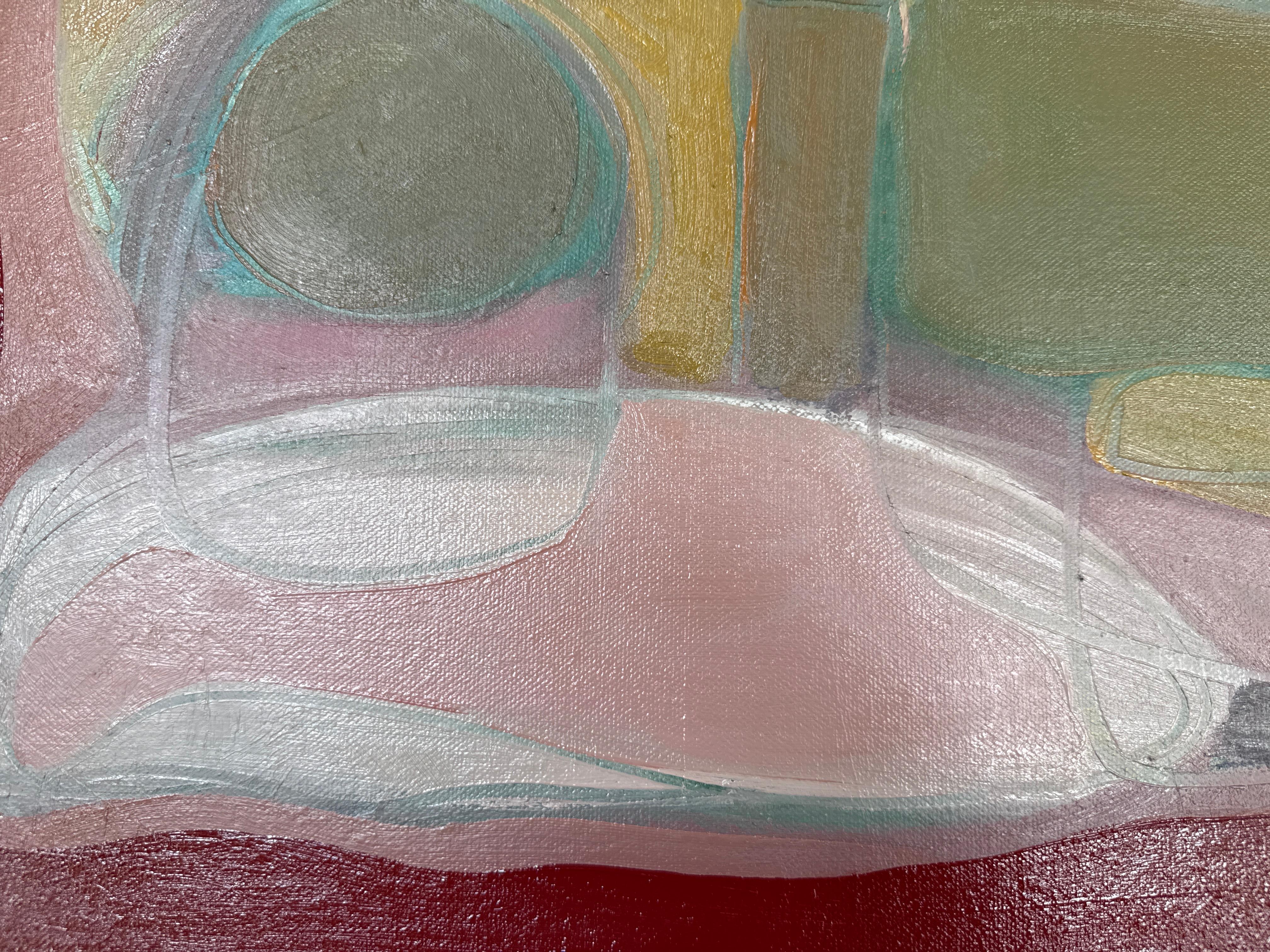 Flujo orgánico nº 1, Abstracto, Contemporáneo, paisaje, naturaleza en venta 2